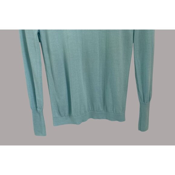 J.Crew XS Light Blue Long-Sleeve Crewneck Sweater Womens Lightweight Merino Wool - Picture 5 of 5